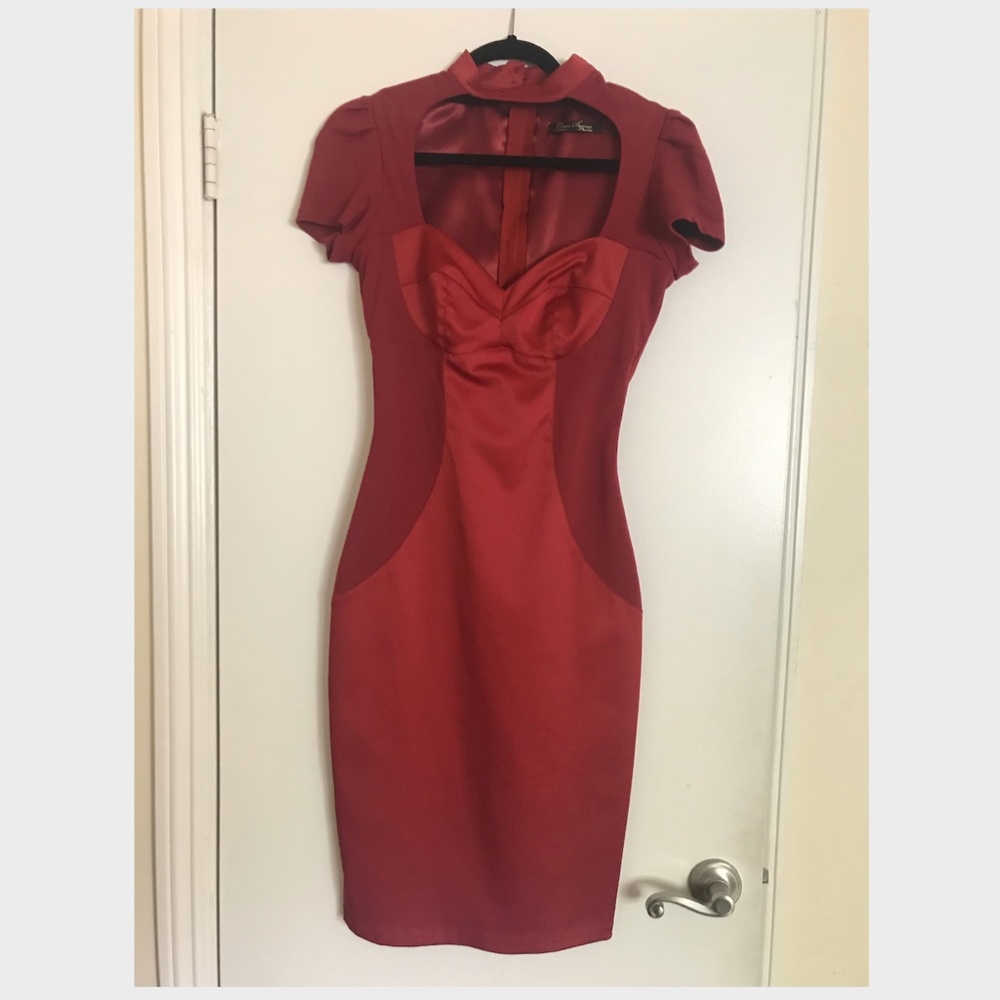 Red Pin Up Girl Vintage Jannelle Dress